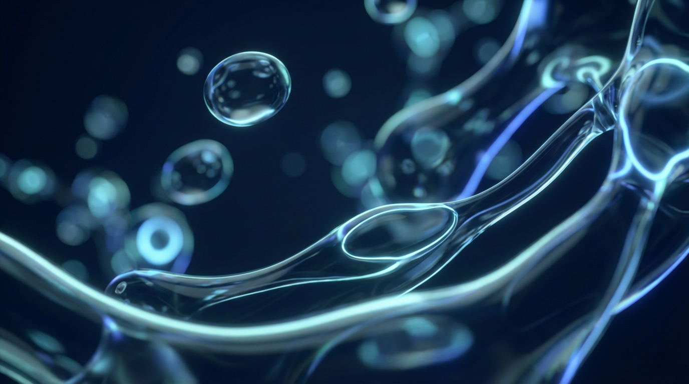 Abstract Liquid Glass Background